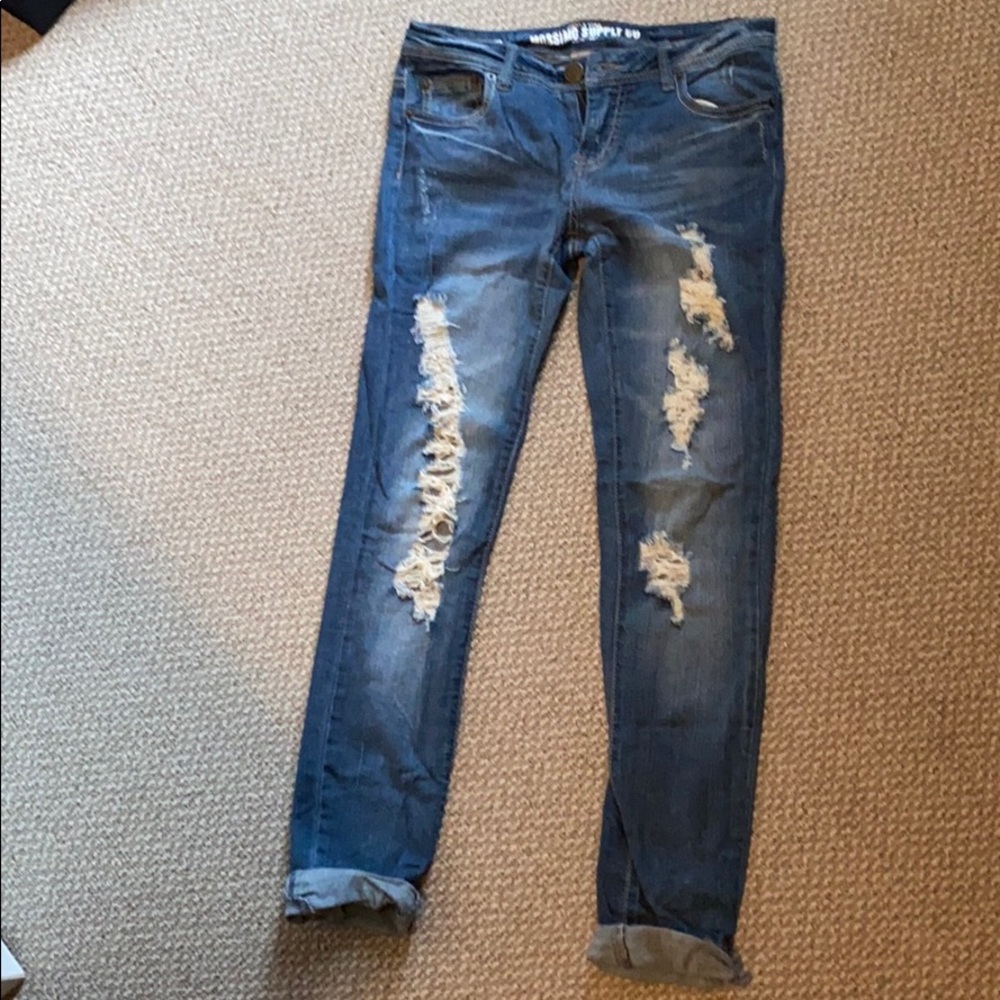 Mossimo supply co skinny distressed